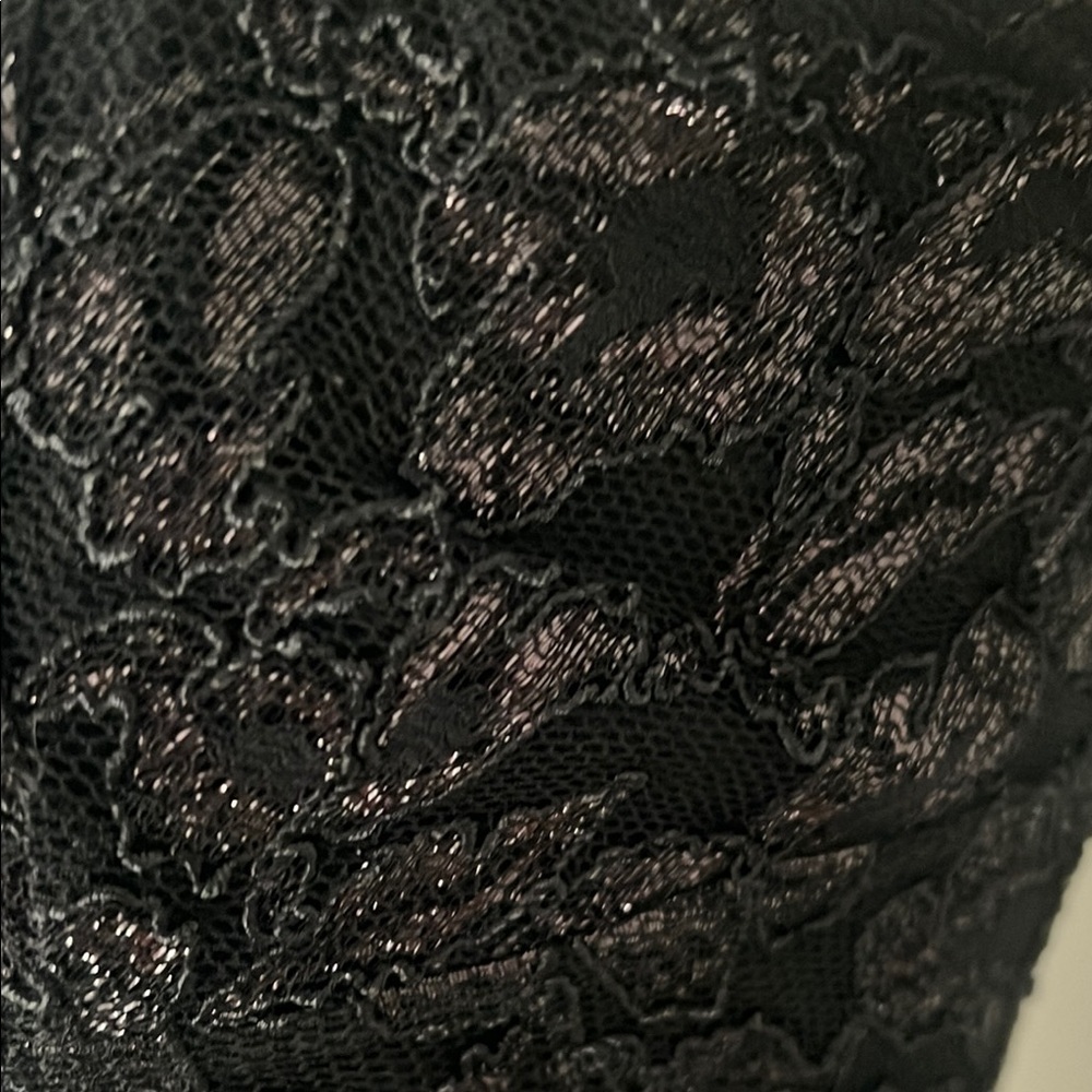 Betsey Johnson Vintage Black Lace Camisole & Pant Outfit - Picture 3 of 11